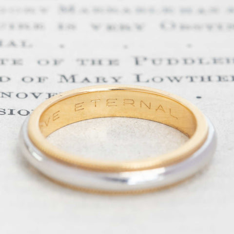 Vintage Platinum & Gold Band, by Tiffany & Co.