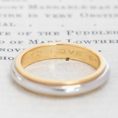 Vintage Platinum & Gold Band, by Tiffany & Co.