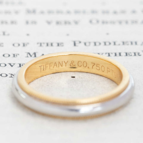 Vintage Platinum & Gold Band, by Tiffany & Co.