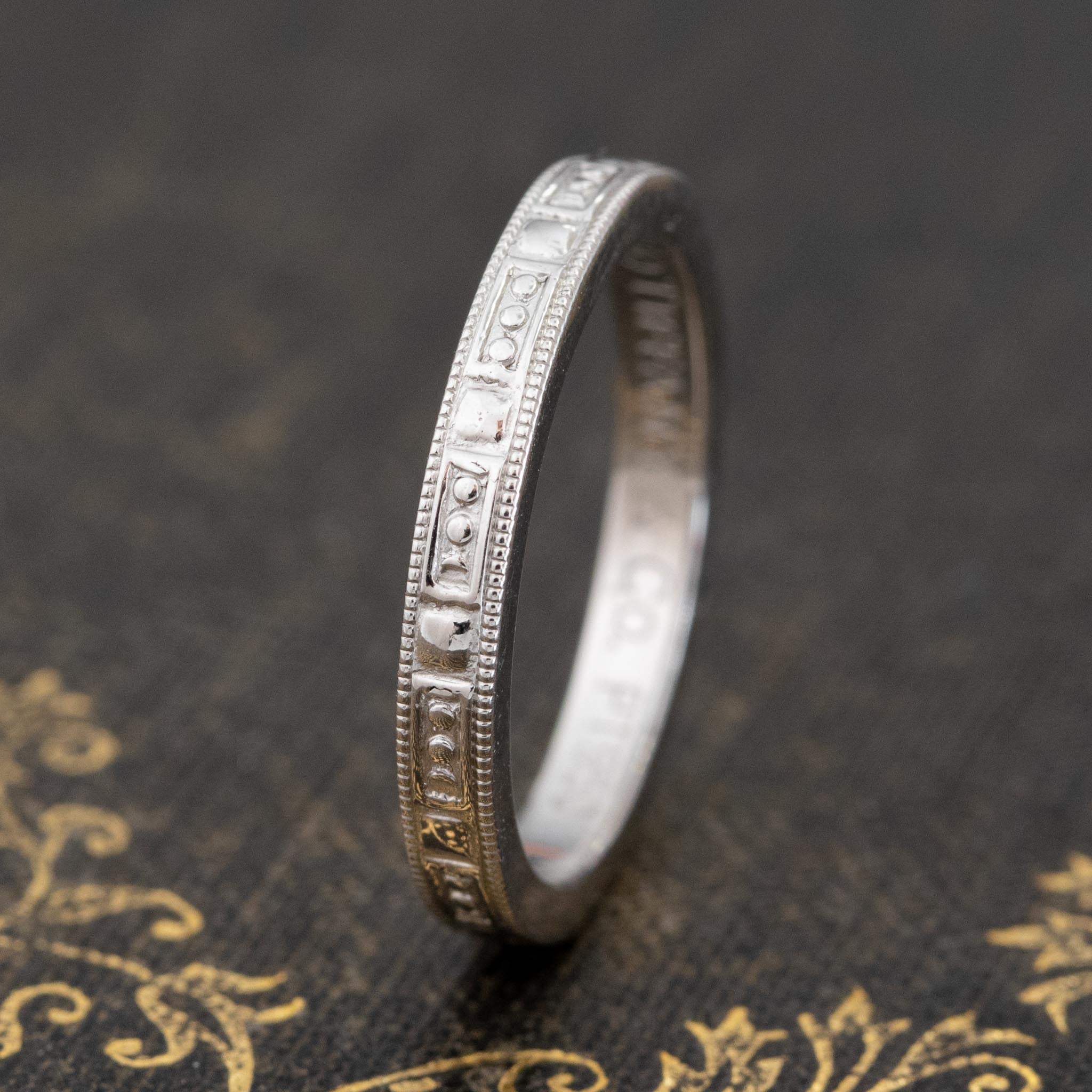 Vintage Platinum Wedding Band, by Tiffany & Co.