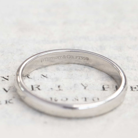 Vintage Platinum Wedding Band, by Tiffany & Co.