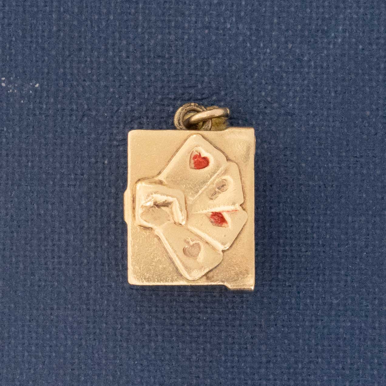 Vintage Playing Card Box Charm