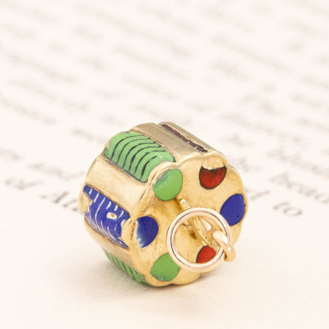 Vintage Poker Chip Caddy Charm