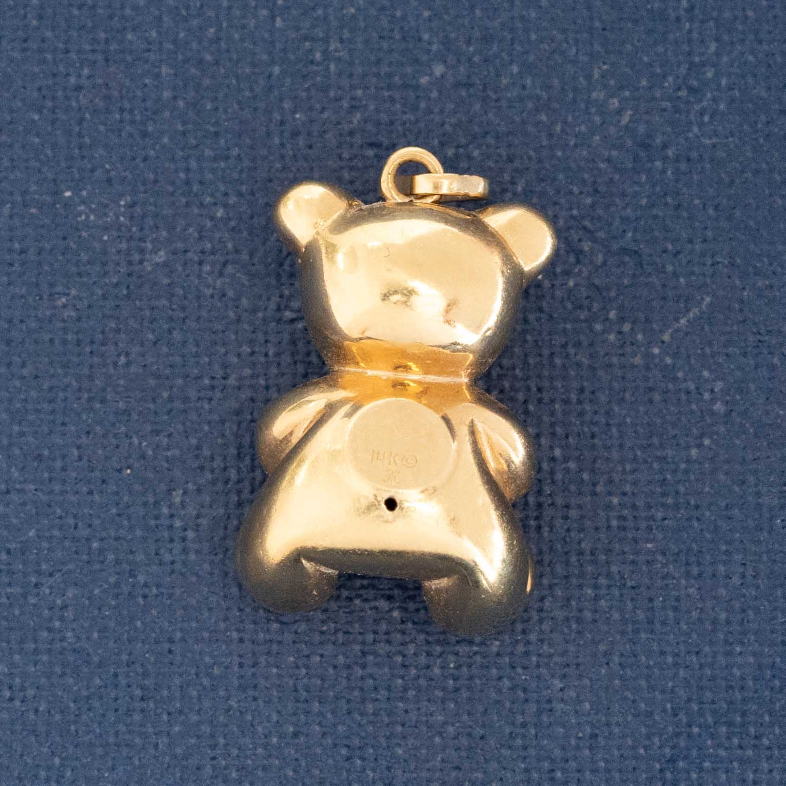 Vintage Puffy Teddy Bear Charm