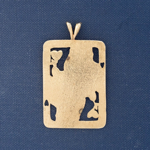 Vintage Queen of Hearts Pendant
