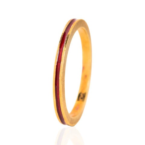 Vintage Red Enamel Band, by Hidalgo
