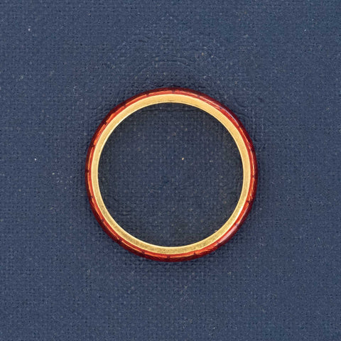 Vintage Red Enamel Band, by Hidalgo