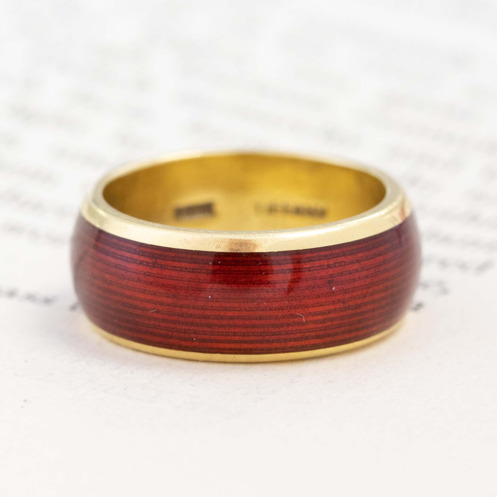 Vintage Red Enamel Band by Tiffany & Co.