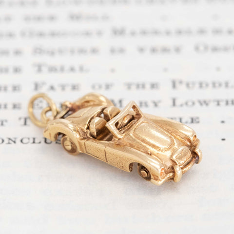 Vintage Retro Convertible Car Charm