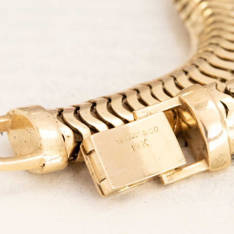 Vintage Retro Snake Chain Bracelet by Tiffany & Co.