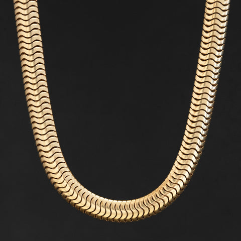 Vintage Tiffany & Co. snake chain necklace in 14kt yellow gold