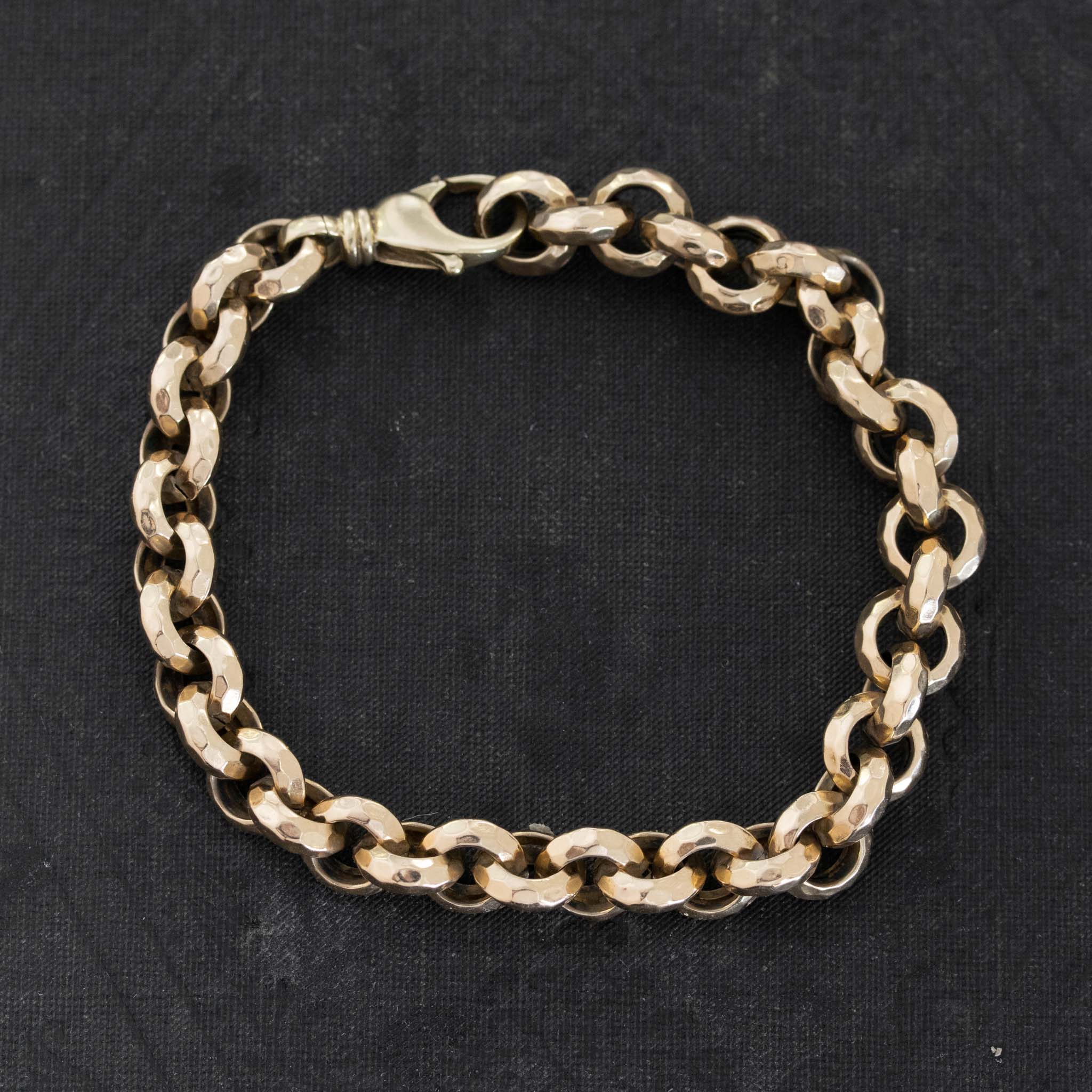 Vintage Rolo Chain Bracelet, 14kt