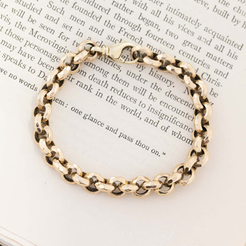 Vintage Rolo Chain Bracelet, 14kt