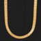 Vintage Roman numeral herringbone necklace in 18kt yellow gold