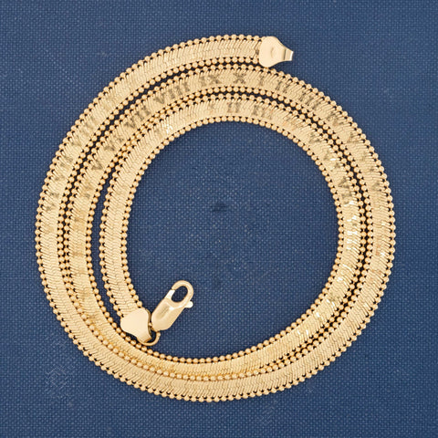 Vintage Roman Numeral Gold Necklace