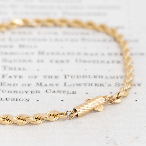 Vintage Rope Chain Bracelet