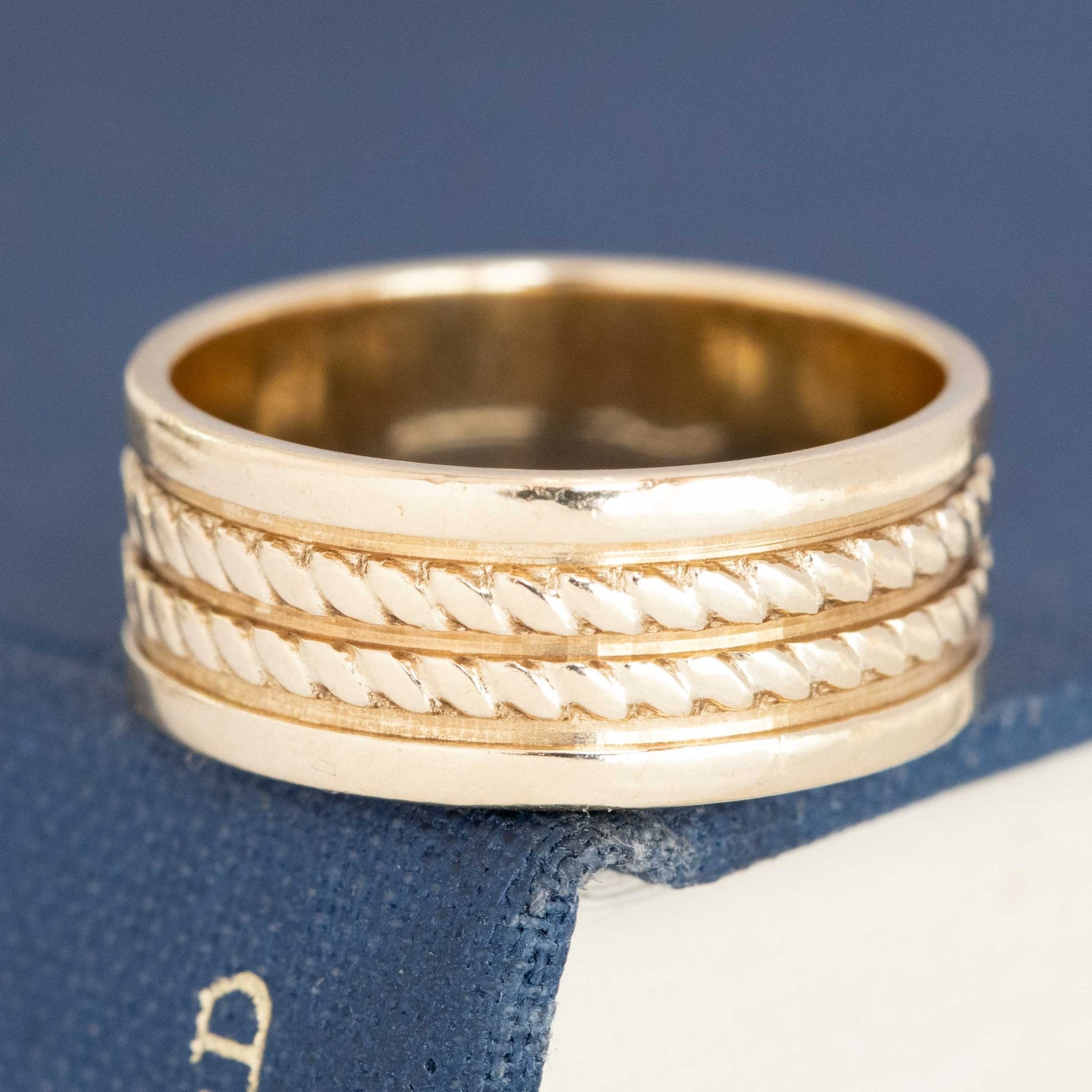 Vintage Rope Detail Wide Band