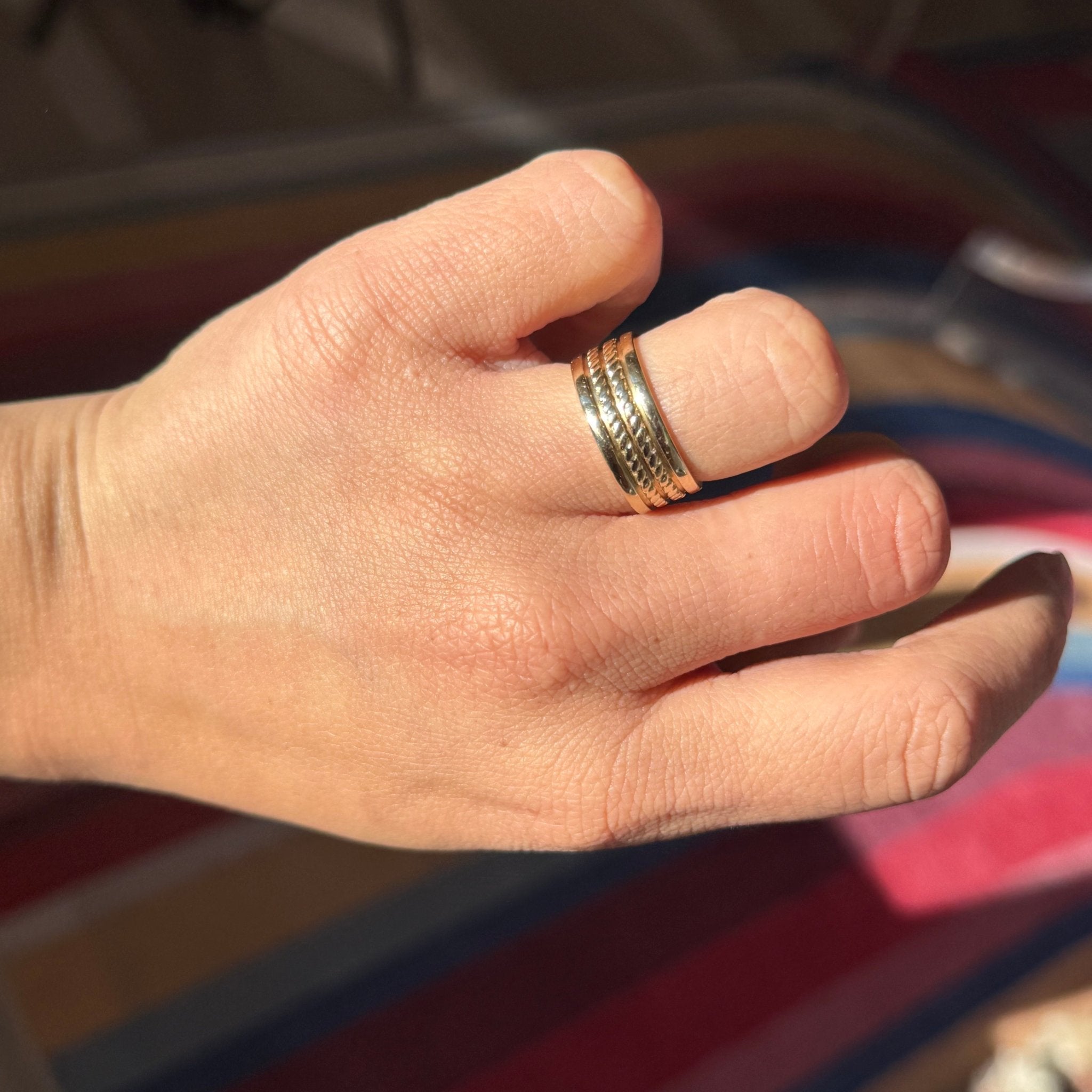 Vintage Rope Detail Wide Band