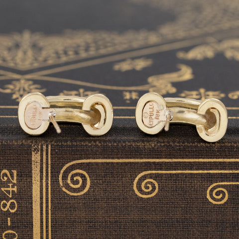 Vintage Rope Hoop Earrings by Cipullo