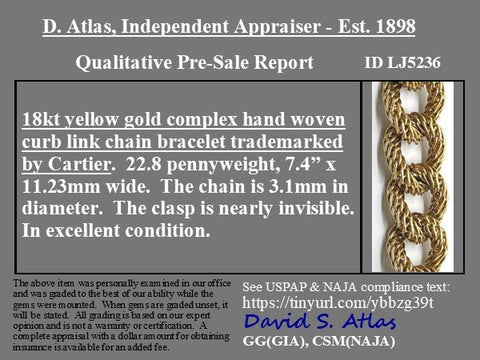 Vintage Rope Motif  Bracelet by Cartier France