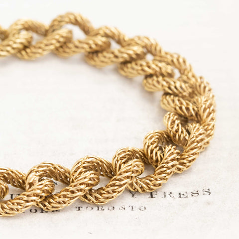 Vintage Rope Motif  Bracelet by Cartier France
