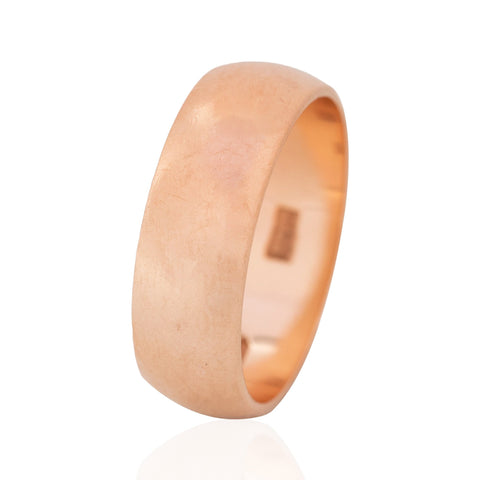 Vintage Rose Gold Wide Band, Russian