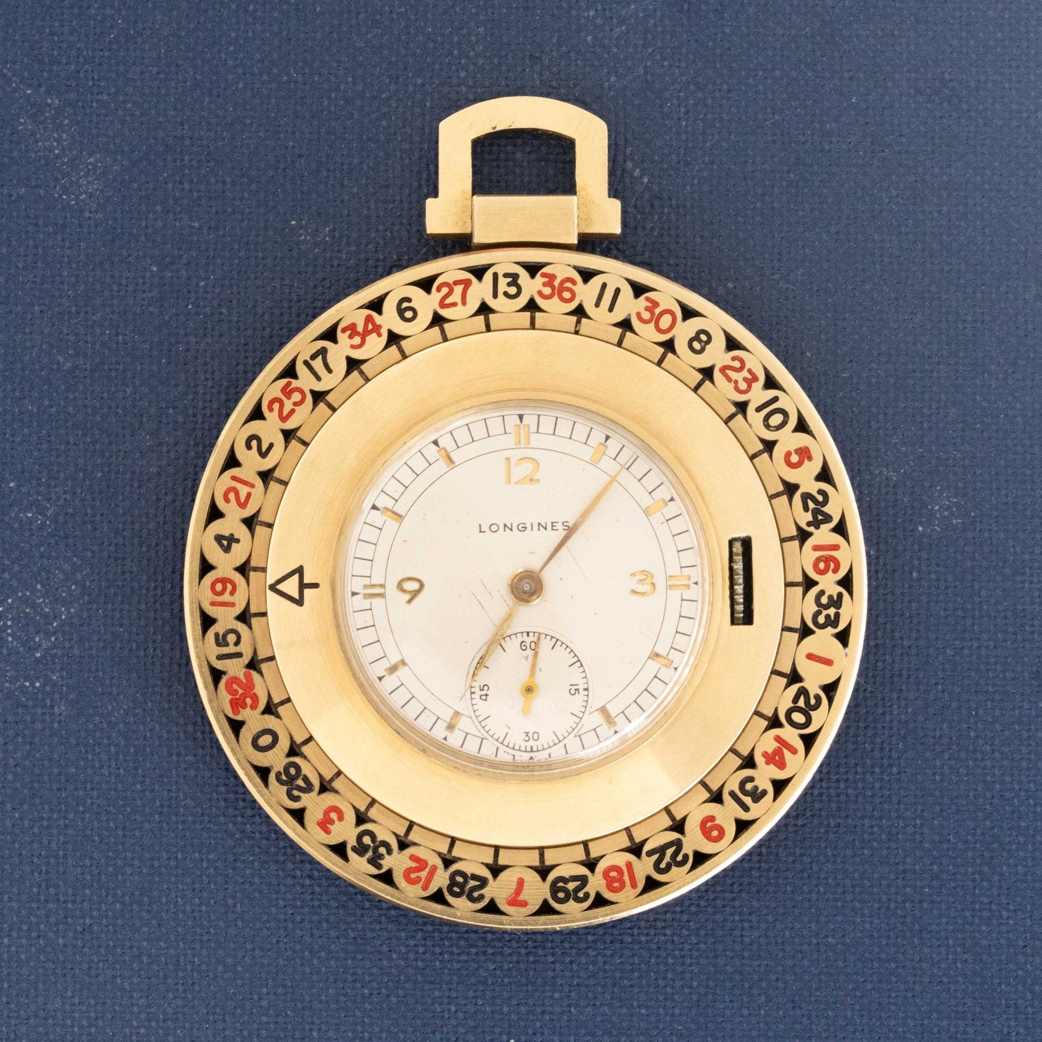 Vintage Roulette Watch Pendant by Longines