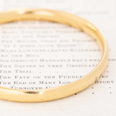 Vintage Round Bangle, Italian