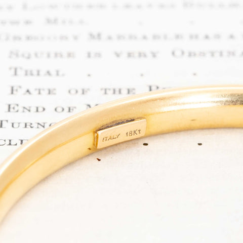 Vintage Round Bangle, Italian