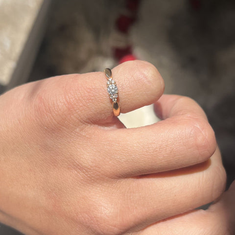 Vintage Round Brilliant Cut Diamond Ring by Tiffany and Co