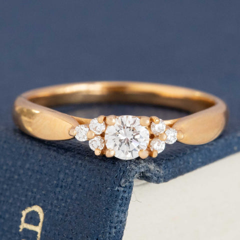 Vintage Round Brilliant Cut Diamond Ring by Tiffany and Co