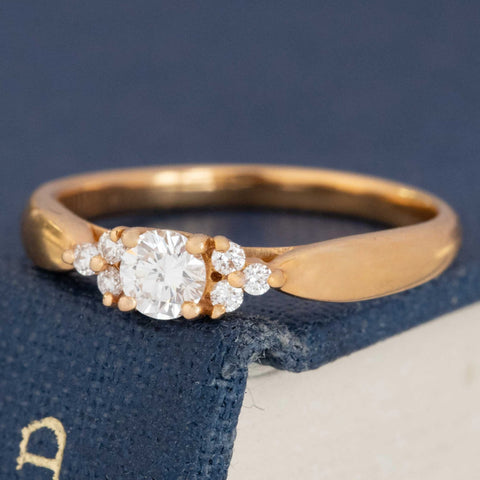 Vintage Round Brilliant Cut Diamond Ring by Tiffany and Co