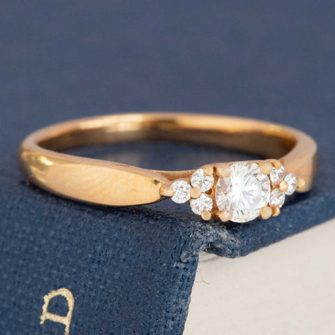 Vintage Round Brilliant Cut Diamond Ring by Tiffany and Co