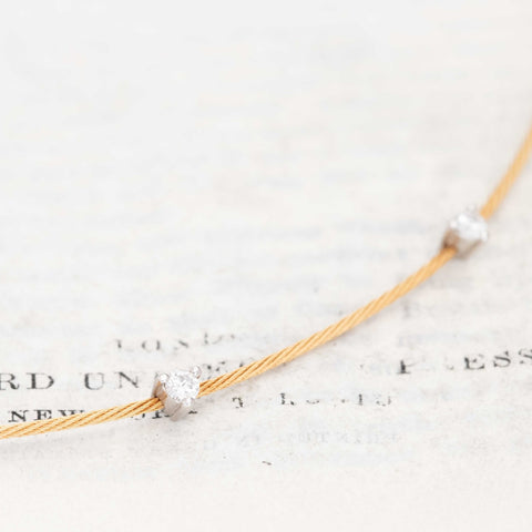 Vintage Round Cut Diamond Collar, by Morelli