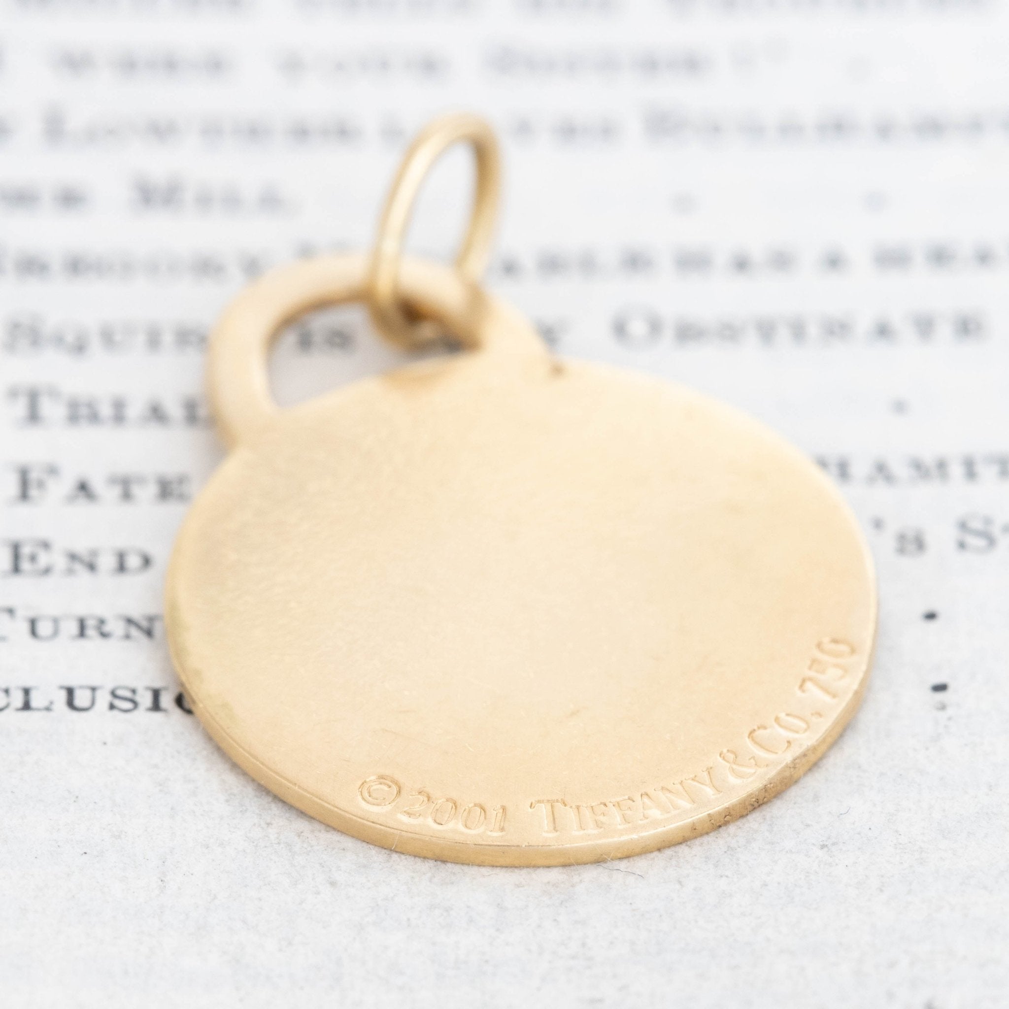 Vintage Round Dog Tag, by Tiffany & Co.