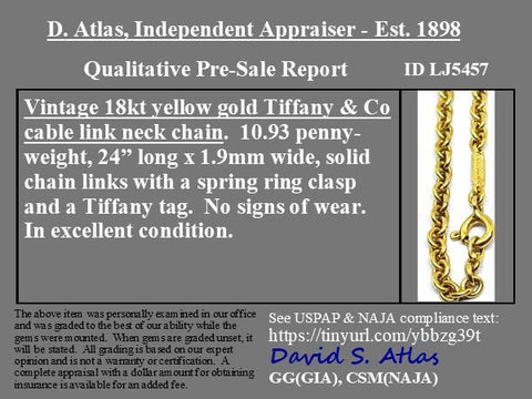 Vintage Round Link Chain, by Tiffany & Co.