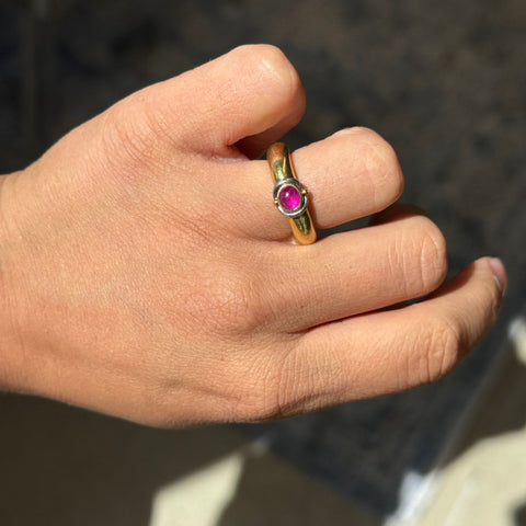 Vintage Ruby Donut Band