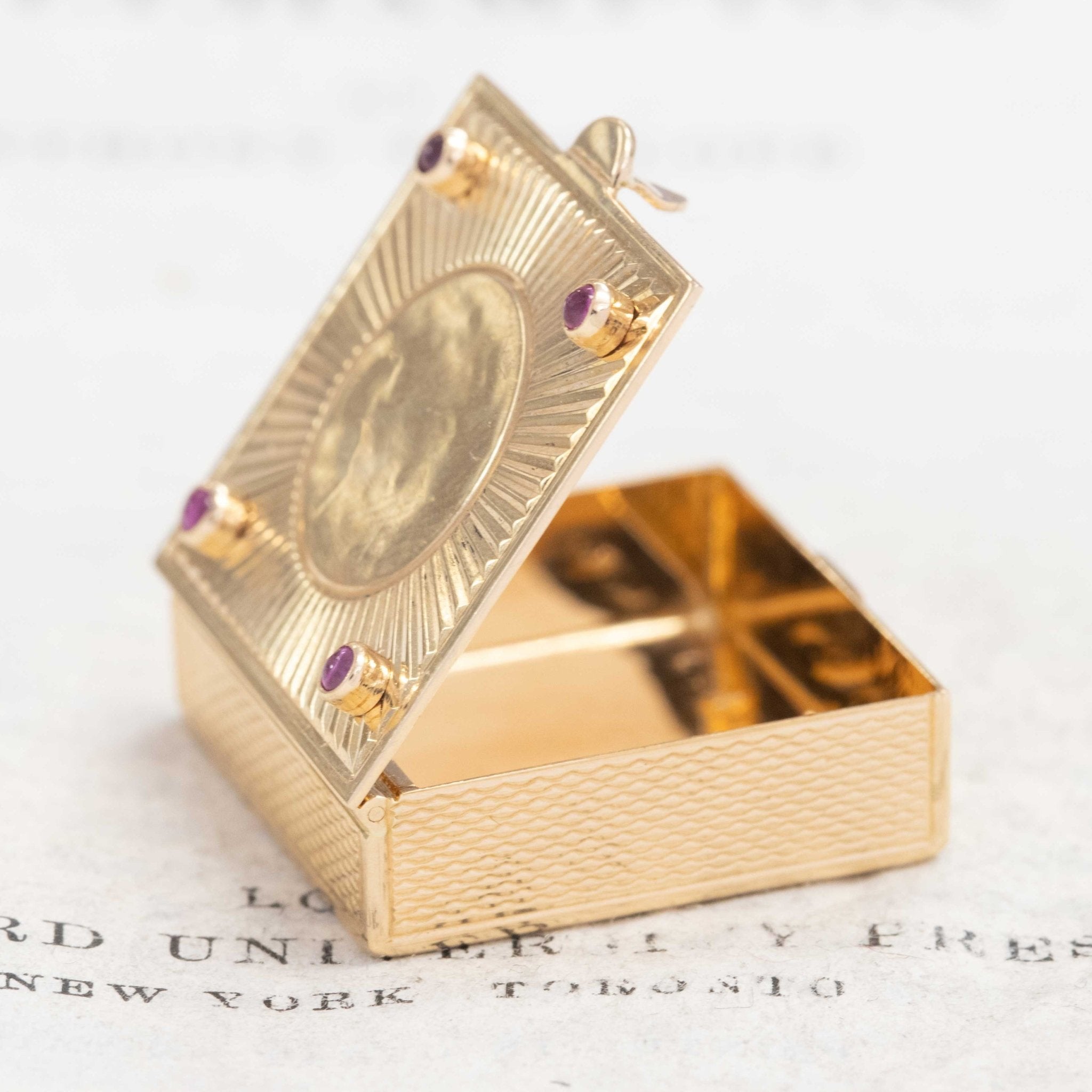 Vintage Ruby Pill Box, by Tiffany & Co.