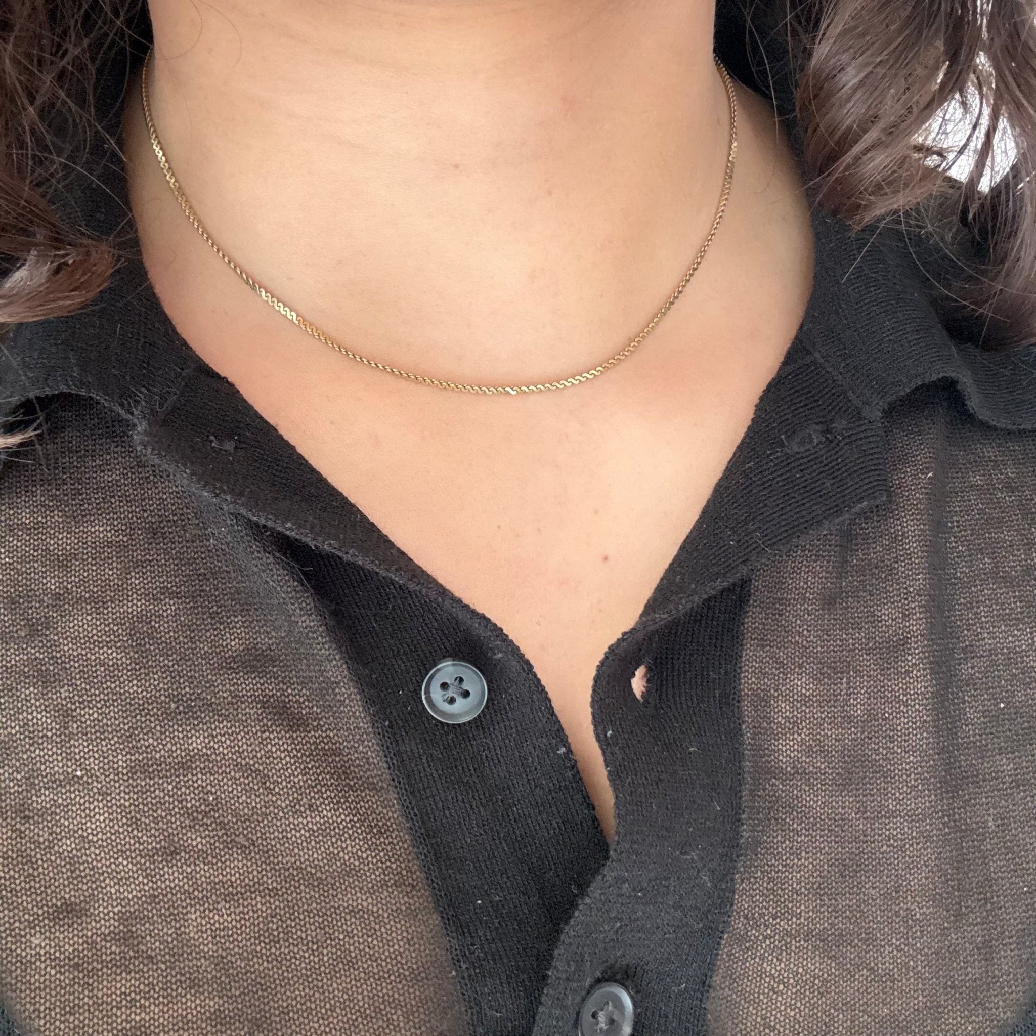 Vintage S Chain Link Necklace, by Uno A Erre