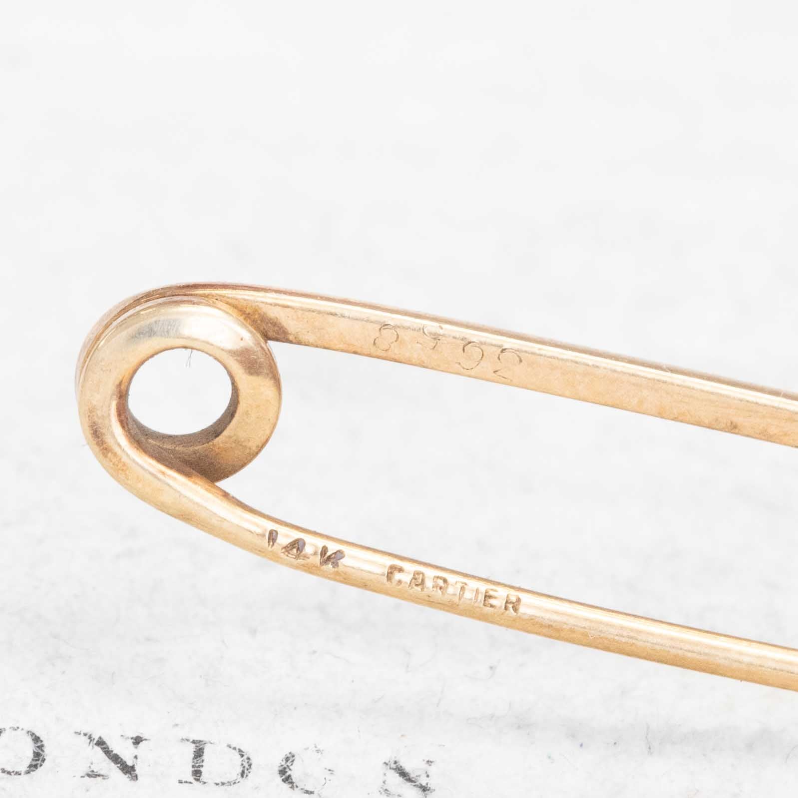 Vintage Safety Pin, by Cartier