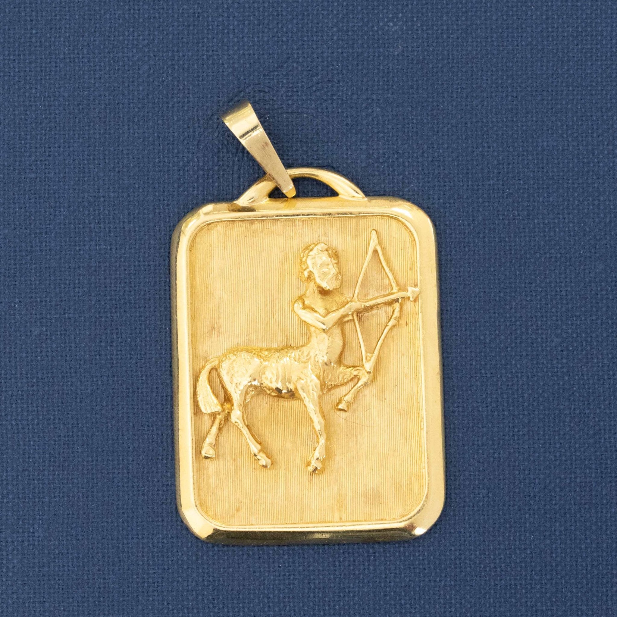 Vintage Sagittarius Zodiac Pendant