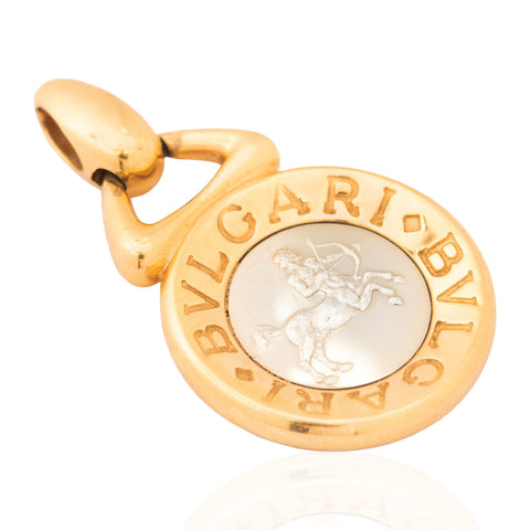 Vintage Sagittarius Zodiac Pendant, by Bvlgari