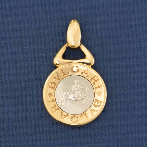 Vintage Sagittarius Zodiac Pendant by Bvlgari