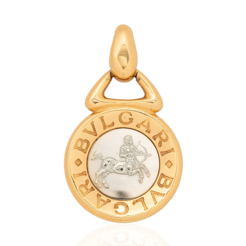 Vintage Sagittarius Zodiac Pendant, by Bvlgari