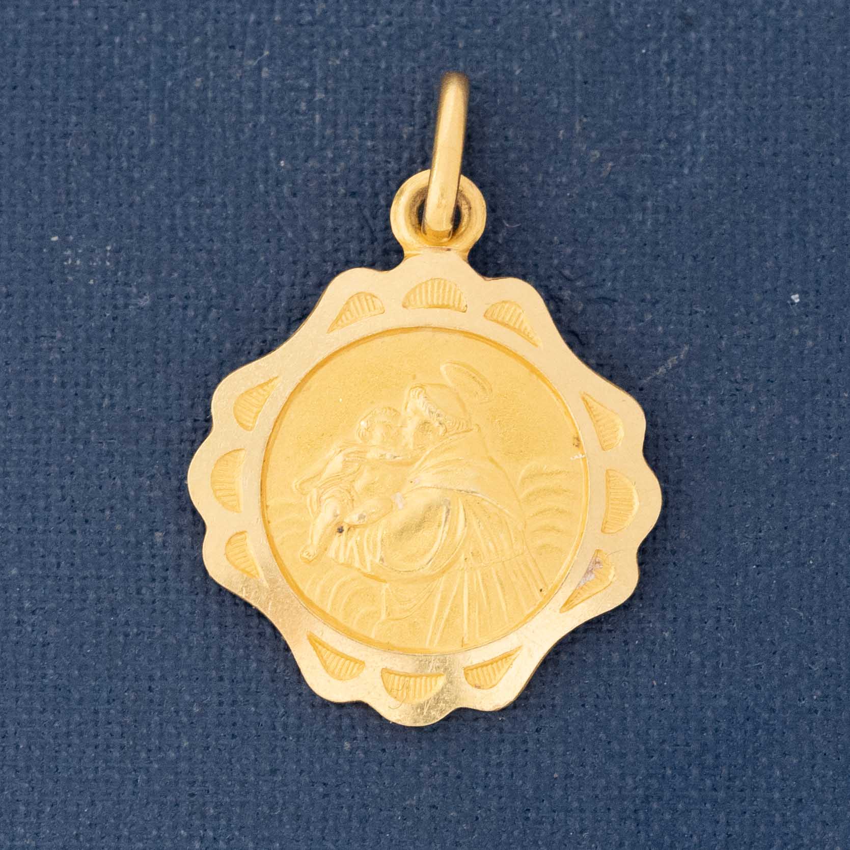 Vintage yellow gold St. Anthony de Padua charm