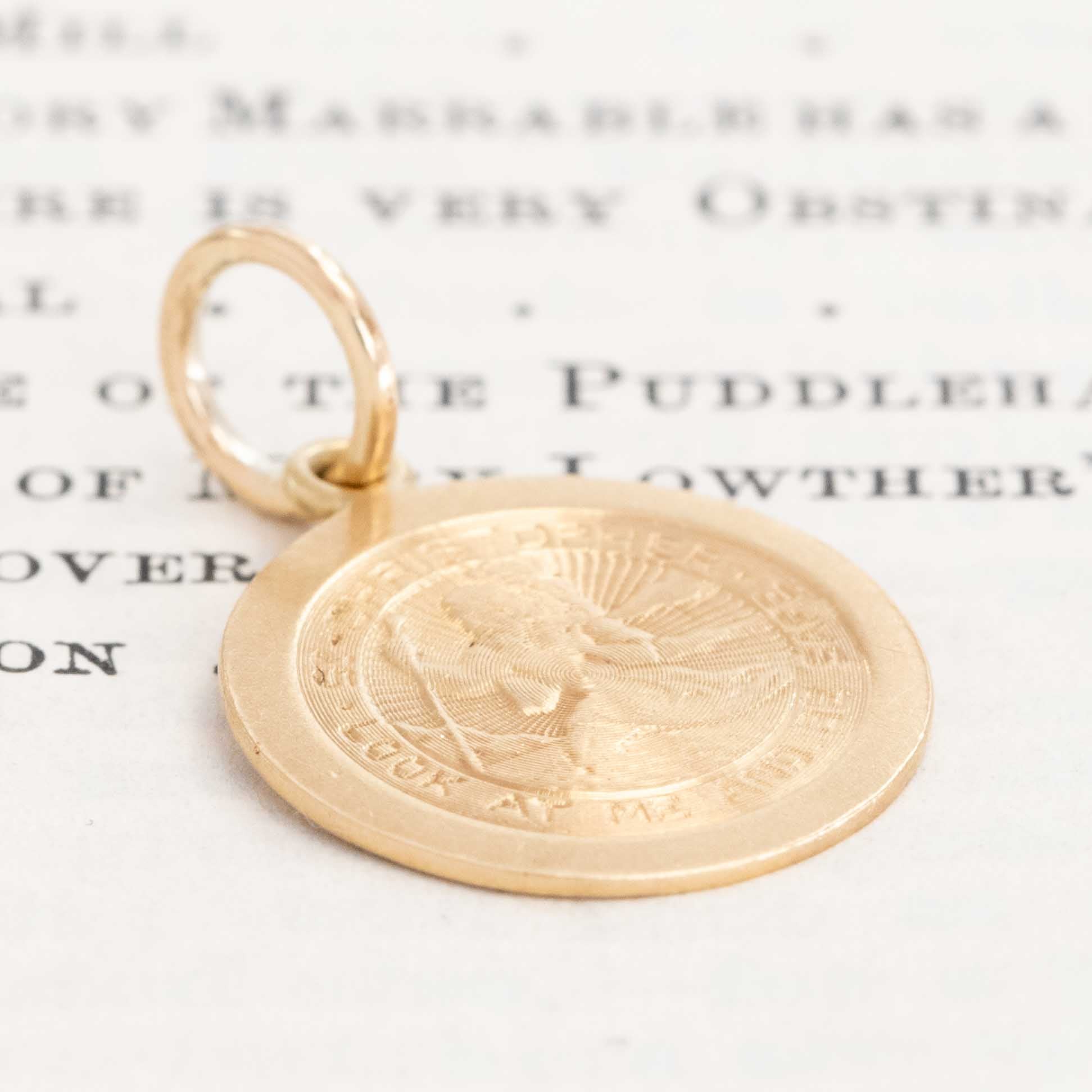 Vintage Saint Christopher "Look At Me And Be Safe", by Tiffany & Co.