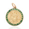 Vintage Saint Christopher Protect Us Enamel Pendant