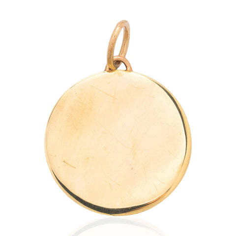 Vintage Saint Christopher Protect Us Enamel Pendant