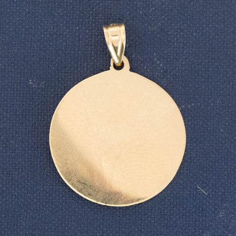 Vintage Saint George Pray For Us Medallion Pendant