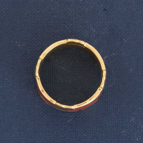 Vintage Schlumberger Heart Enamel Wide Band, by Tiffany & Co.